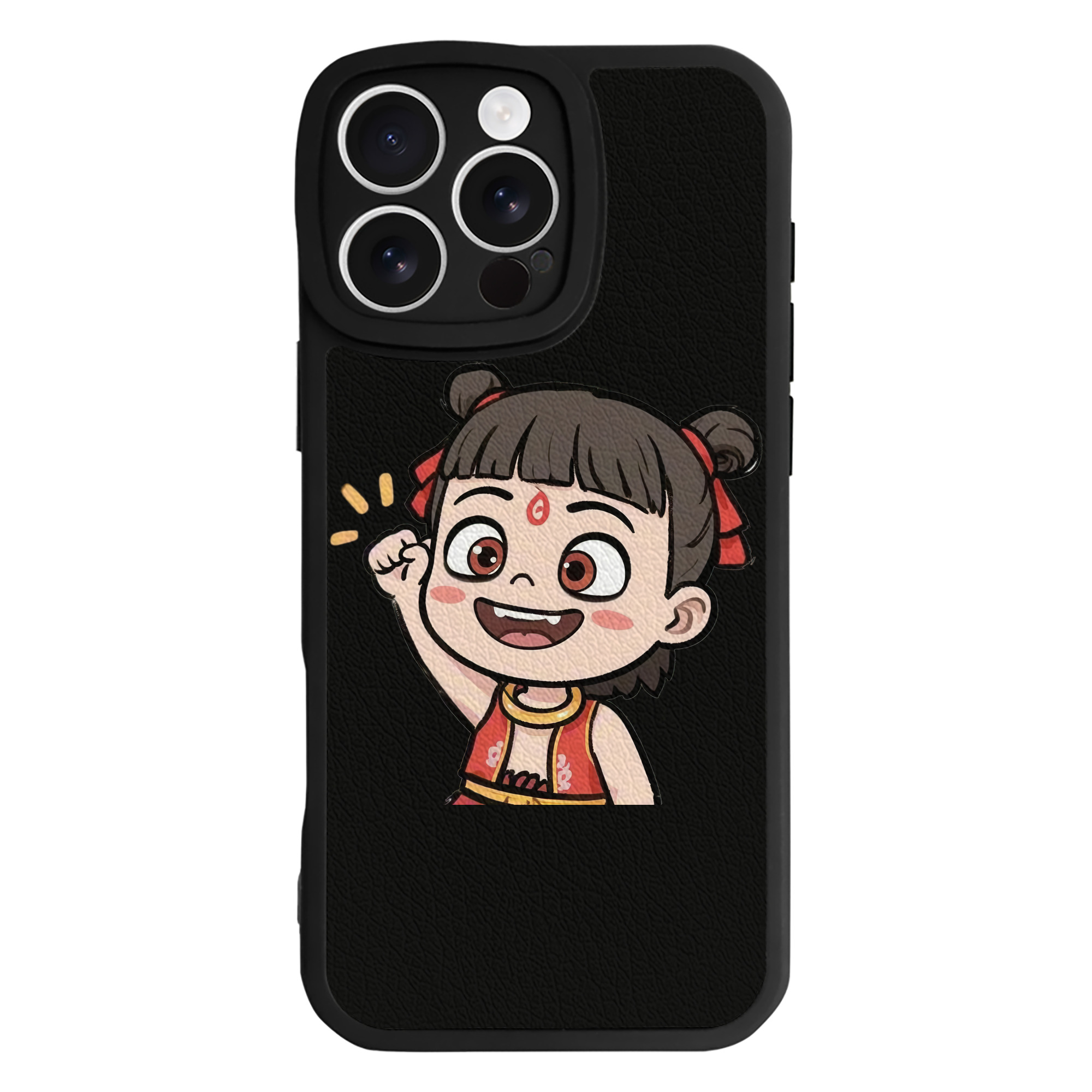 （画像用） Ne Zha 2 ナタ 魔童の大暴れ 【iPhone 16シリーズ対応】シリコンスマホケース（レザー調） 材質：シリコン